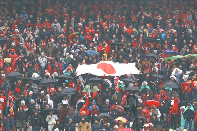 اهتزاز پرچم ژاپن علیه پرسپولیس این بار در تبریز!