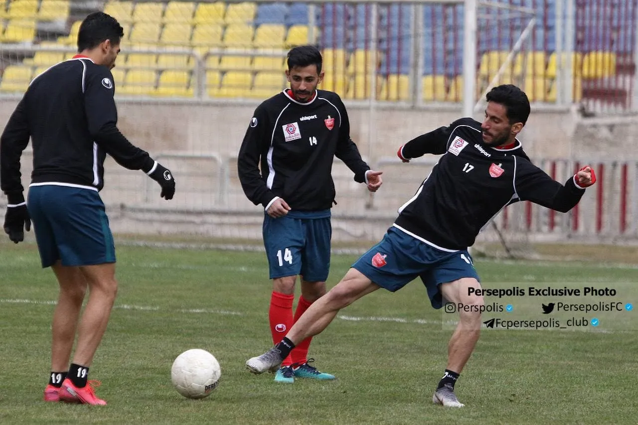 گزارش تمرین پرسپولیس/ تنیس فوتبال قبل از بازی با فولاد