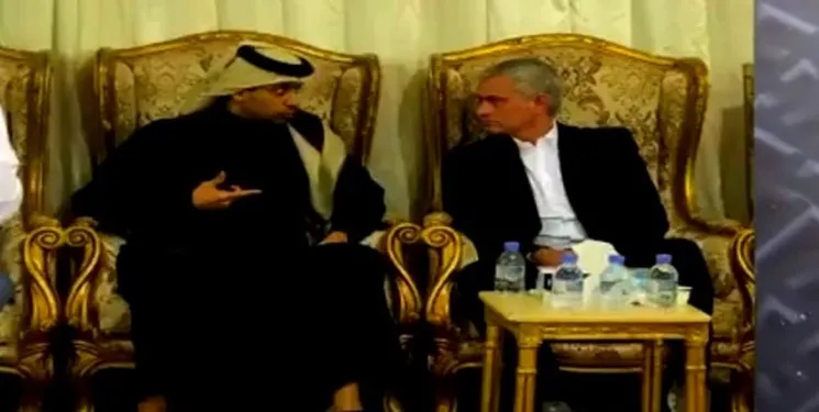 حضور مورینیو در مراسم ترحیم مادر ناصر الخلیفی