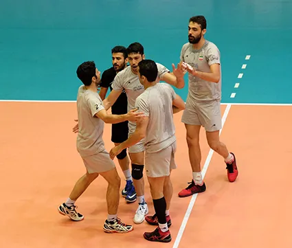 برتری تیم ملی والیبال ب مقابل العربی