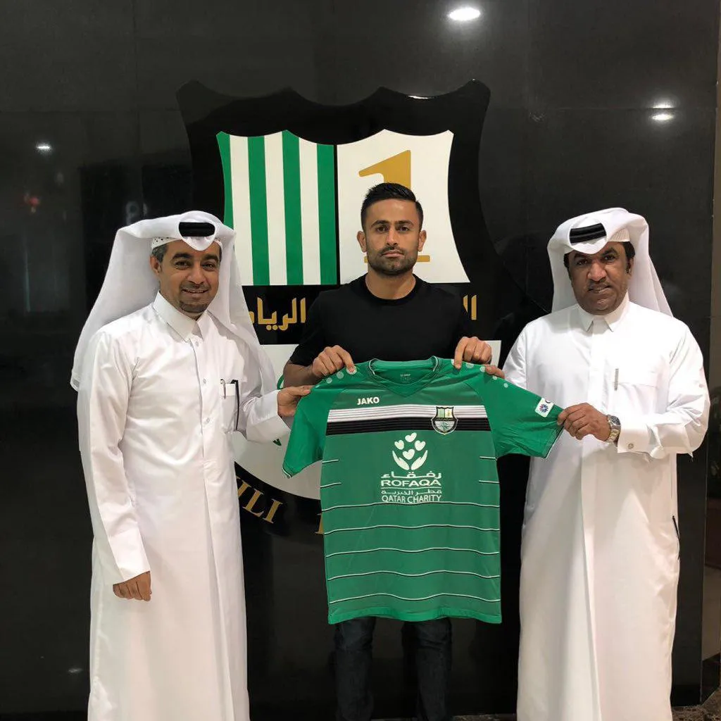امید ابراهیمی با پیراهن الاهلی قطر
