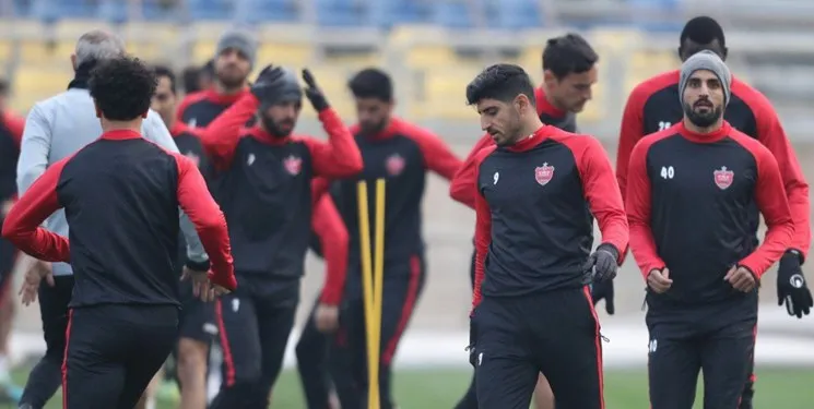 تمرین سبک پرسپولیس پیش از بازی با سپاهان