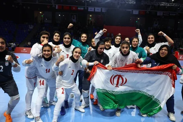 دختران فوتسال ایران در بازی‌های آسیایی جوانان قهرمان شدند